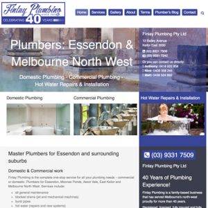 Online Marketing Melbourne | Finlay Plumbing | Essendon Creative