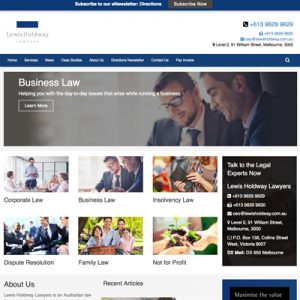 Online Marketing Melbourne | Lewis Holdway Lawyers | Essendon Creative
