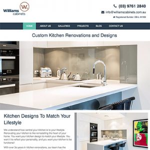 Online Marketing Melbourne | Williams Cabinets | Essendon Creative